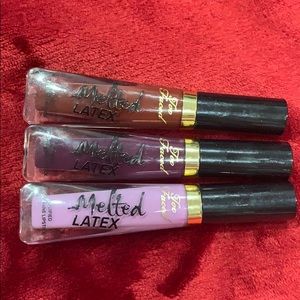Bundle of Too Faced Melted Latex Lipsticks